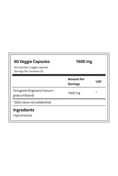 Laperva Organic Fenugreek, 1600 Mg, 60 Veggie Capsules,promotes Blood Sugar Metabolism.