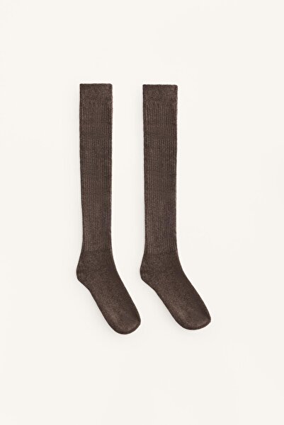 Oysho %21 kaşmir %14 yün uzun çorap