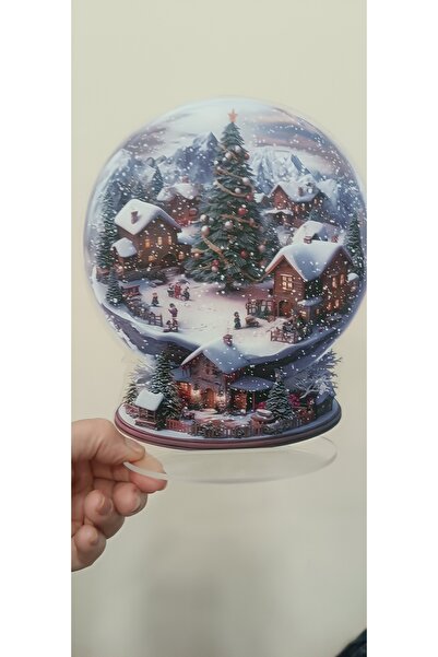 LADİJİTAL BASKI ÇÖZÜMLERİ Pleksi Baskılı 2D Düz Akrilik Noel Baba Arabası ile...