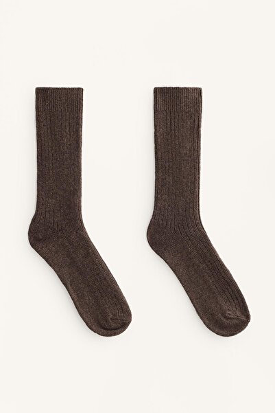 Oysho %15 kaşmir %10 yün klasik çorap