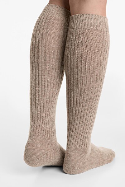 Oysho 21% cashmere 14% wool long socks