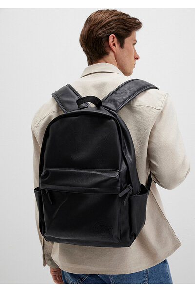 Mavi Black Faux Leather Backpack 0910973 -900