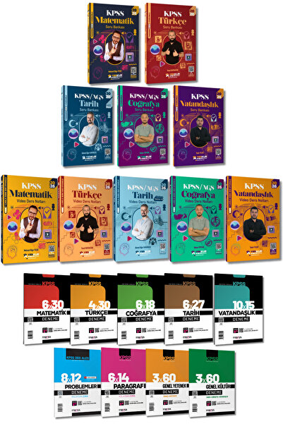 Yediiklim Yayınları 2026 KPSS Atölye Serisi GY-GK Video Ders Notları ve Soru ...