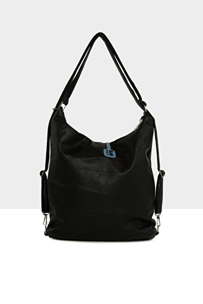 Bagmori Black Women's Five-Pocket Casual Strap and Backpack Bag M000008664