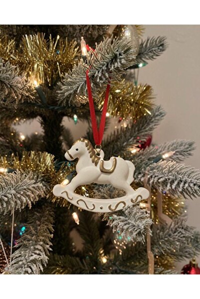 EL YAPIMI 2 Adet Atlı Karınca Turuva Atı Dekoratif Obje Yıl Başı Ağaç Süsü