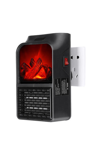 BASHAR Portable Flame Heater FIREPLACE type with remote control and flame effect