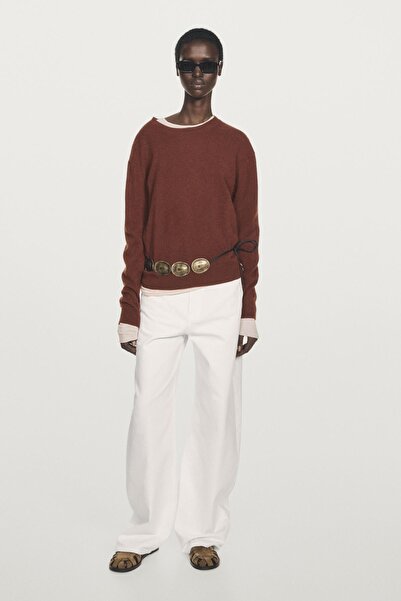 Massimo Dutti %100 kaşmir bisiklet yaka kazak