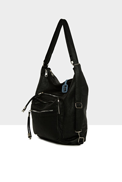 Bagmori Black Women's Five-Pocket Casual Strap and Backpack Bag M000008664