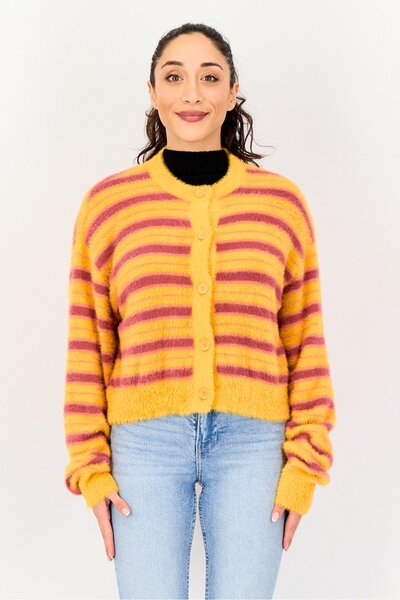 Levi's Women Stripe Long Sleeve Cardigans, Multicolor