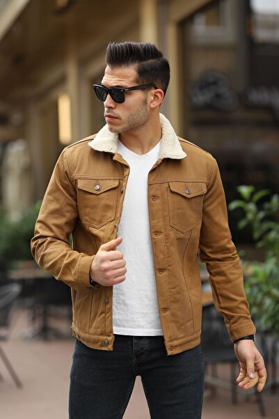 comstar Ανδρικό τζιν μπουφάν με γούνα