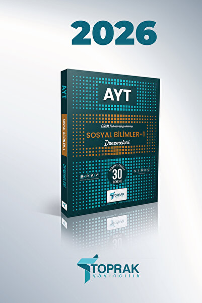 Toprak Yayıncılık Toprak AYT Sosyal Bilimler-1 Deneme Kitabı