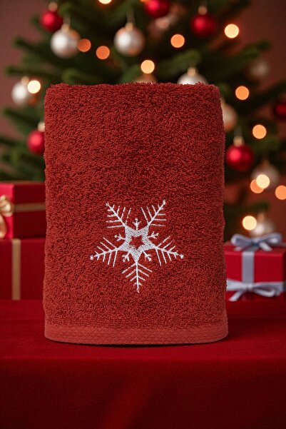 Minteks Snowflake Patterned 50X90Cm Christmas Towel
