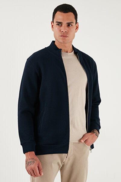 Buratti Бавовняний Relaxed Fit Кардиган з прямим коміром і застібкою-блискавкою Чоловічий КАРДИГАН 5901075