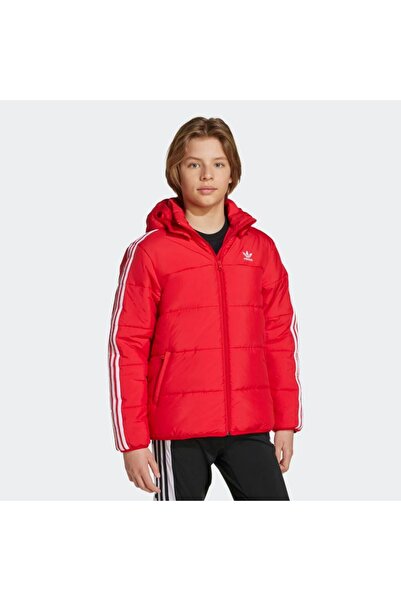adidas Padded Children's Red Jacket Jw1108