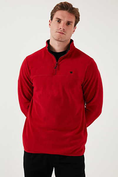 Buratti Slim Fit Anti-Pilling Non-Pilling Bato Collar Winter Fleece-Lined Fleece Men's Polar 5906001