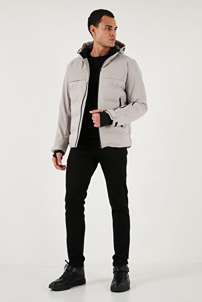 Buratti Regular Fit Hooded Quilted Jacket Men's Jacket 497Dean