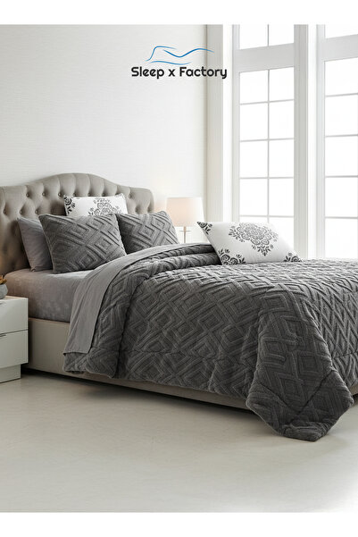 Sleep x Factory Winter Velvet Comforter Set – 6 Pieces – Double Size – Ultra Soft