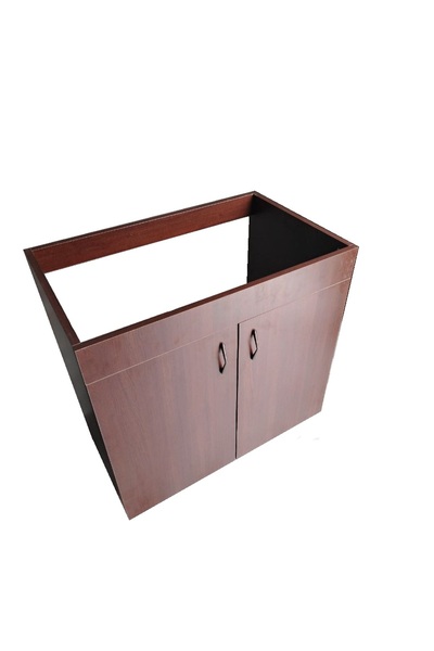 OEM Sink Cabinet with 2 Doors, Wenge, 80x82x50 cm, 18mm Chipboard, Adjustable Legs