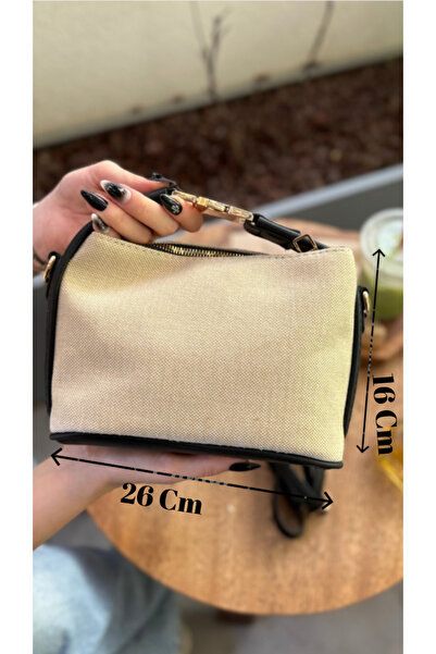 bahwar Gold Kilit Keten Kadın Çantası