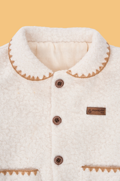 Mumenim Waterproof and Windproof Baby Plush Coat - Lined Inside, Warm Baby Winter Coat for Girls and Boys