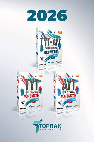Toprak Yayıncılık TYT MATEMATİK-AYT MATEMATİK VE TYT-AYT GEOMETRİ SORU BANKAS...