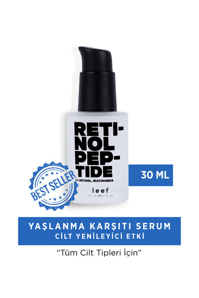 Leef Retinol Peptide Serumu – %1 Retinol, Peptit & Centella, İnce Çizgi ve Ci...