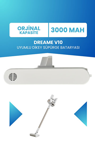 ELECTROLL Dreame V10 Uyumlu Batarya 25.2 V 3000mah Pil Şarjlı Dikey Süpürge B...
