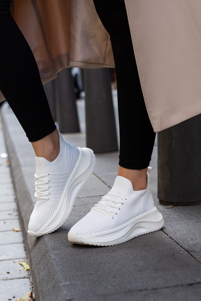 TexFoot Жіночі кросівки з шнурівкою, дихаючою сіткою, товстою підошвою та зручною внутрішньою підошвою з піноматеріалу Memory Foam