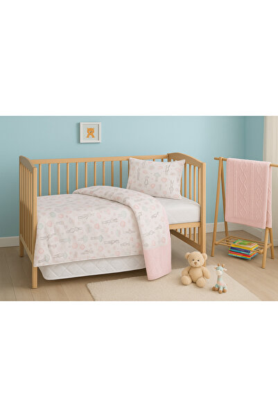 BELENAY HOME مجموعة نوم الطفل الوردي من لينا بيبي دريم - 4 قطع (مجموعة اللحاف...