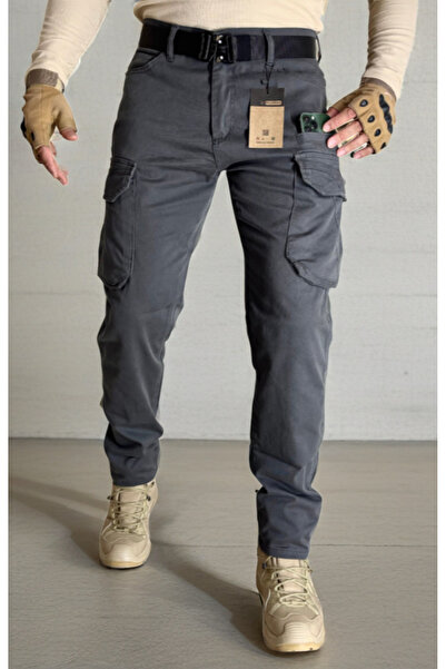 Polviton Gray 21 Men's Cargo Pants Fabric
