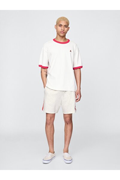 GAP Erkek Kırık Beyaz VintageSoft Sweat Şort