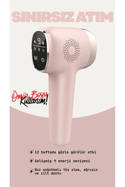 NEFFO Sınırsız Atım IPL Lazer Epilasyon Cihazı – Ağrısız Tüy Alma, Yüz&Vücut ...