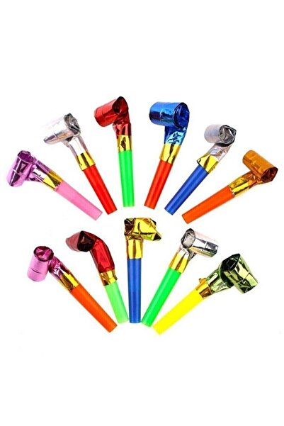 Happyland 60 Adet Yılbaşı Uzayan Kaynana Dili Rengarenk Parti Düdüğü Ve Doğum...