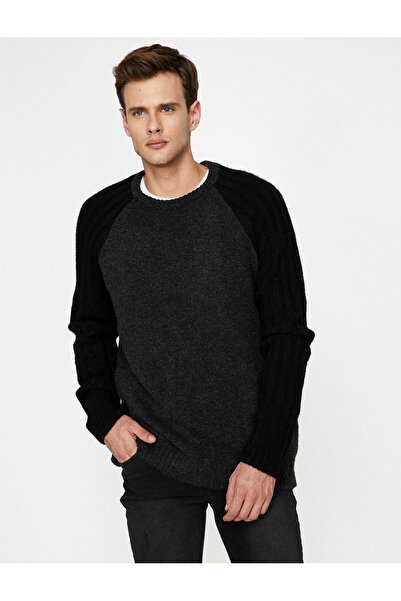 Koton Gestrickter Pullover mit Ärmeldetail