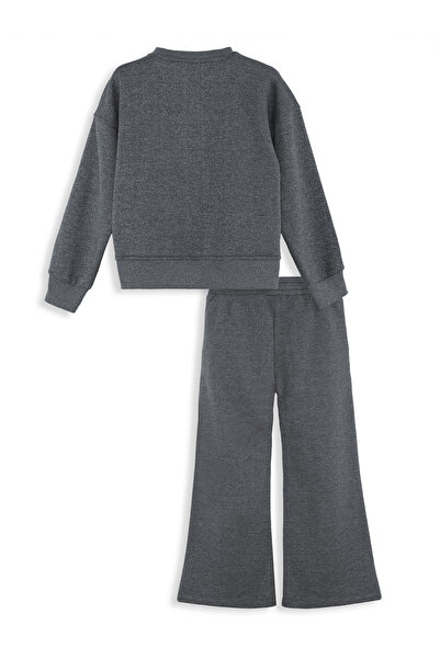Denokids Unicorn Girl's Gray Tracksuit Set