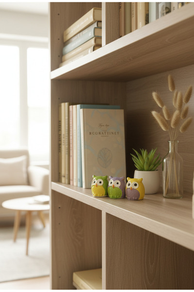 Artepieza co. Üç Bilge Baykuş Seti-Renkli Dostlar Baykuş Seti-3’lü Dekoratif ...