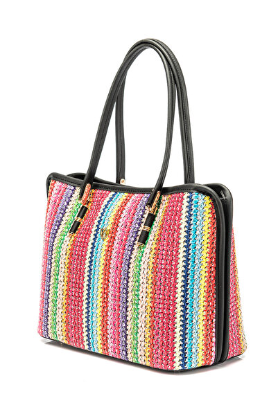 Karaca Wicker Multicolored Shoulder Bag