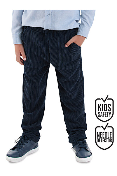 Denokids Corduroy Navy Blue Boy's Trousers