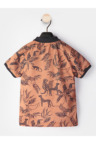 Midimod Boy's 3-Piece Set Polo Neck T-Shirt Shorts Belt Set