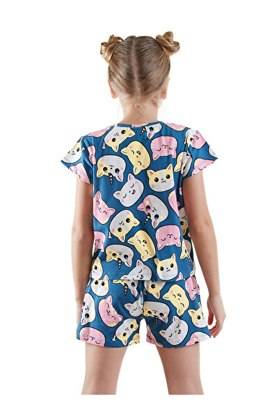 Denokids Cute Cats T-Shirt Shorts Set