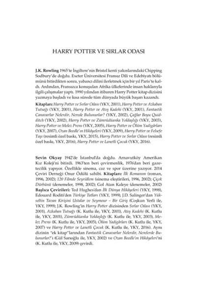 Yapı Kredi Yayınları Harry Potter- Sırlar Odası -2.