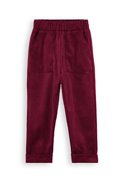 Denokids Corduroy Burgundy Boy's Trousers