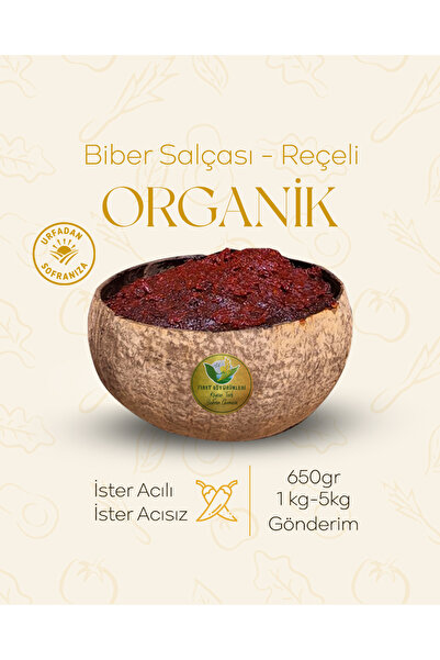 Fırat Köy Ürünleri Ev Yapımı Acı Biber Salçası/Reçeli Ev Yapımı 200gr