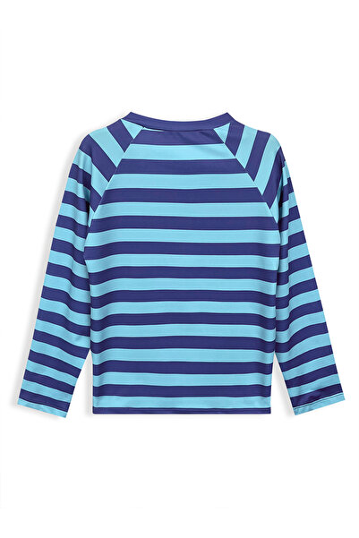 Denokids Uv Protection Striped Boys Swimwear T-Shirt