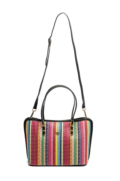 Karaca Wicker Multicolored Shoulder Bag