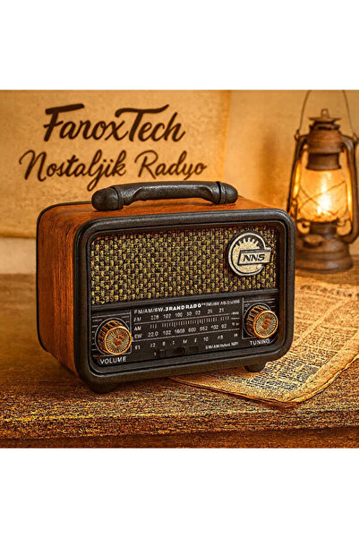 Cannavaro FaroxTech BT NOSTALJİK RADYO, USB VE TF KART OYNATICI, 3 BAND FM RA...