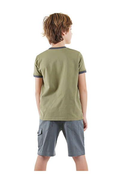 Denokids Explore Boy's T-Shirt Gabardine Shorts Set