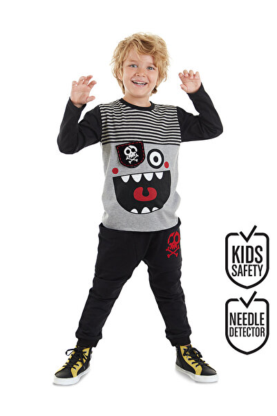 Denokids Striped Pirate Boy's T-shirt Trousers Set