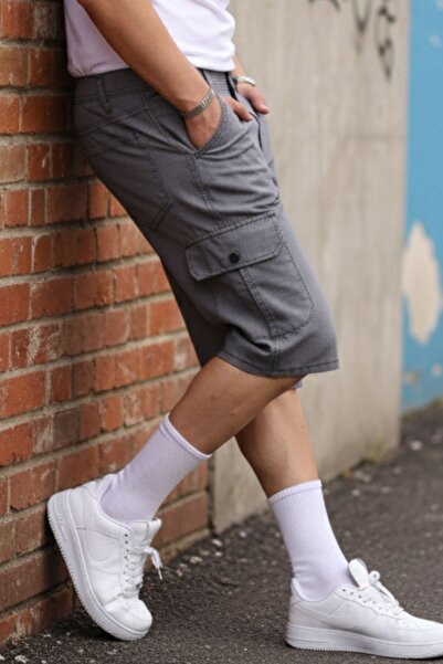 comstar Men's Slim Fit Cargo Pocket Capri Shorts