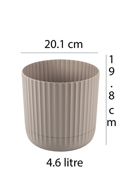 Zeraf Pot No:3-1 Piece 4.6 Liter Table with Plate and Coffee TableOver Pot (Suitable for Home Office and Dental Space)